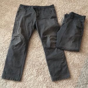 Bundle of two pairs of gray pants